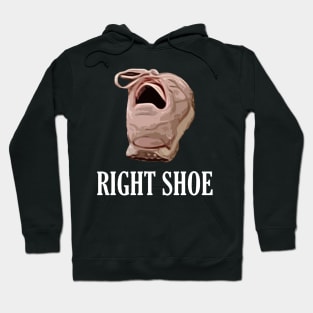 Right Pink Shoe with Mouth Hoodie